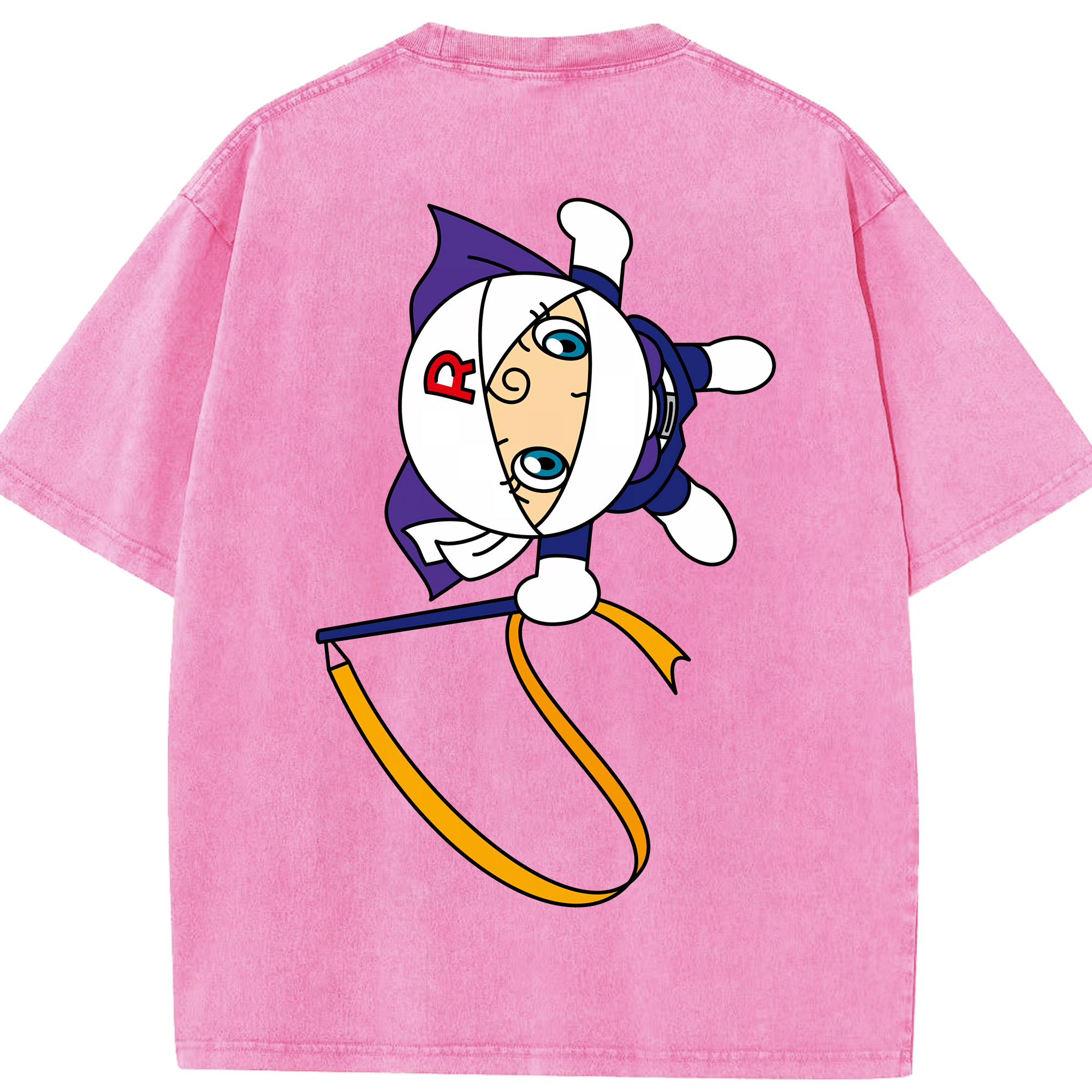 （画像用） アンパンマン Anpanman 綿100% ヴィンテージ風 半袖Tシャツ（背面プリント）
